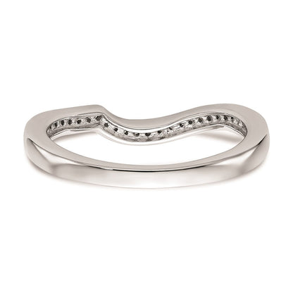 14K Weißgold Ehering mit natürlichen Diamanten