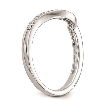 14K Weißgold Ehering mit natürlichen Diamanten