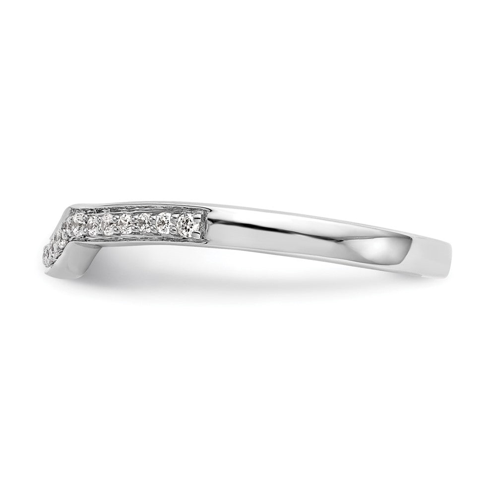 14K Weiß-Roségold Ehering mit 0,125 ct. im Labor gezüchteten Diamanten VS/SI