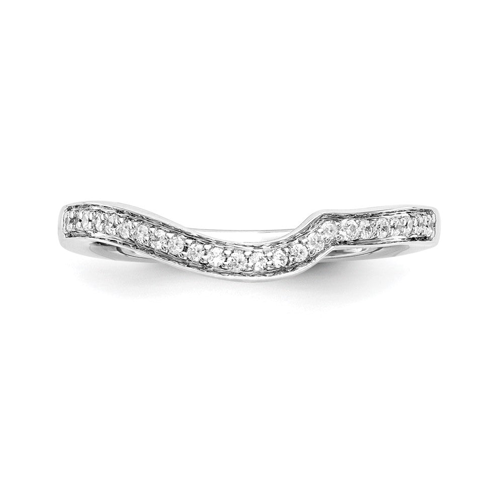 14K Weiß-Roségold Ehering mit 0,125 ct. im Labor gezüchteten Diamanten VS/SI
