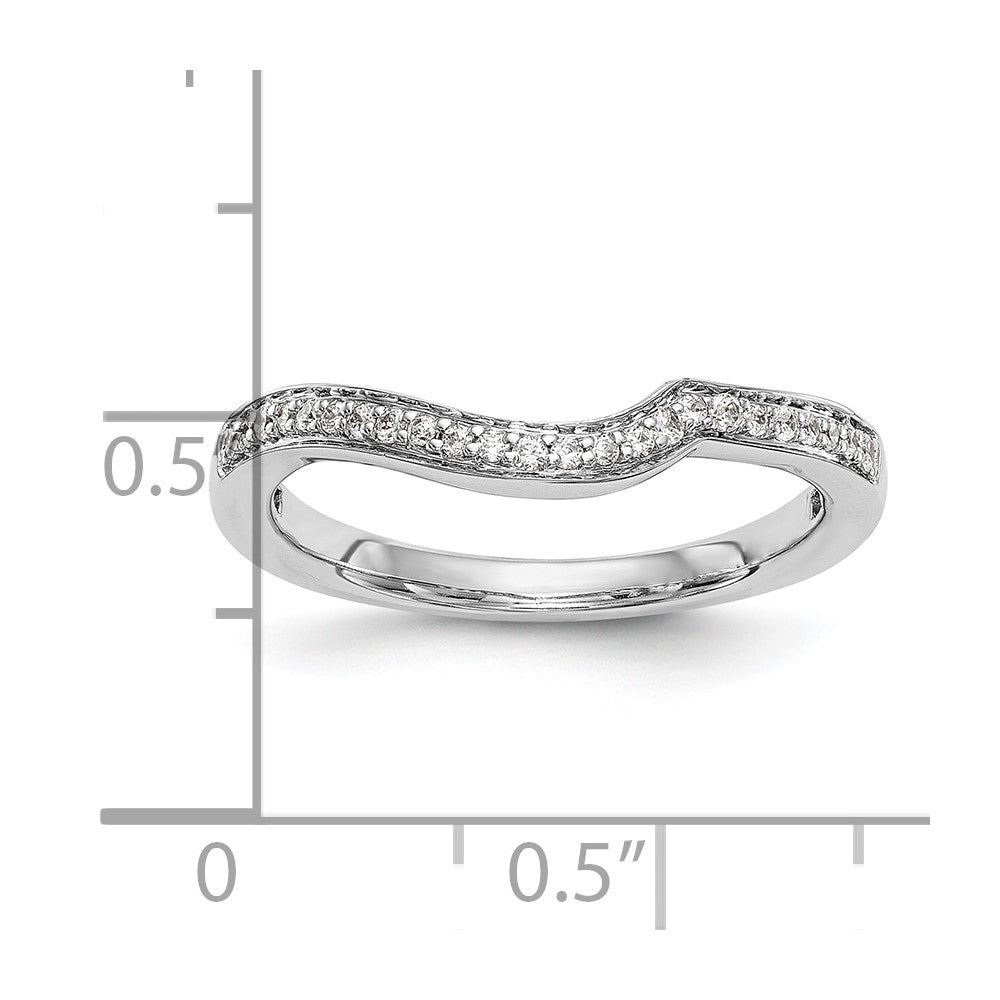 14K Weiß-Roségold Ehering mit 0,125 ct. im Labor gezüchteten Diamanten VS/SI