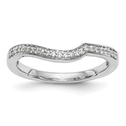 14K Weiß-Roségold Ehering mit 0,125 ct. im Labor gezüchteten Diamanten VS/SI