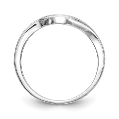 14K Weißgold Zweifarbiger Ring mit Rosé und 0,2 ct. Labor-Diamant VS/SI Ehering