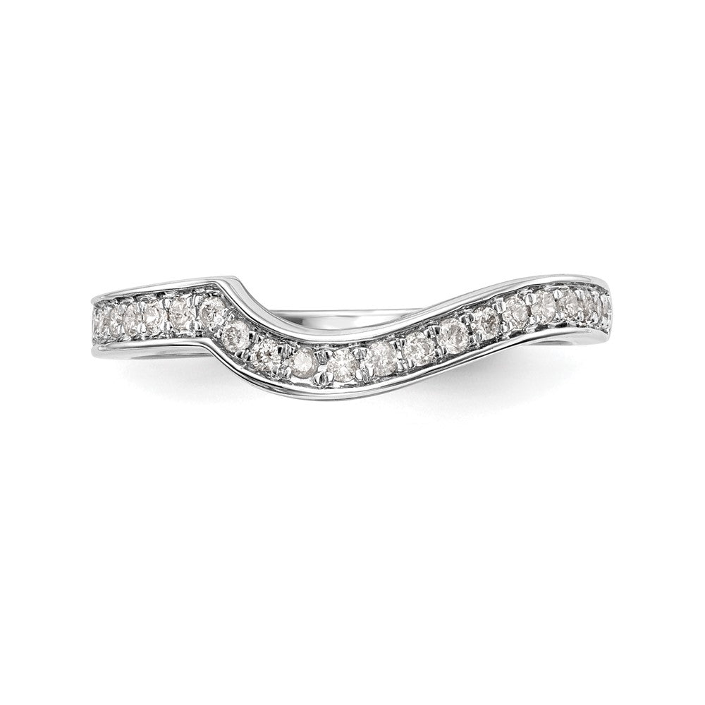 14K Weißgold Zweifarbiger Ring mit Rosé und 0,2 ct. Labor-Diamant VS/SI Ehering