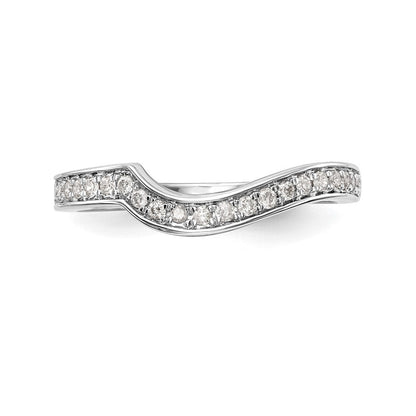 14K Weißgold Zweifarbiger Ring mit Rosé und 0,2 ct. Labor-Diamant VS/SI Ehering