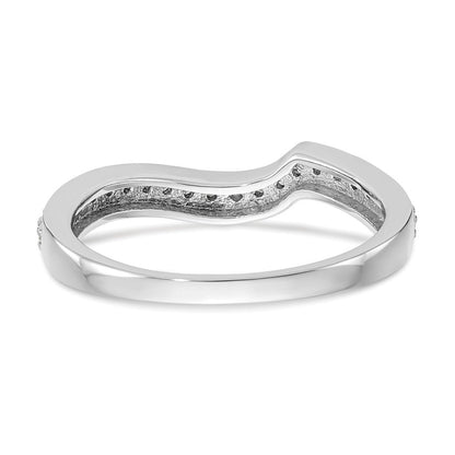 14K Weißgold Zweifarbiger Ring mit Rosé und 0,2 ct. Labor-Diamant VS/SI Ehering
