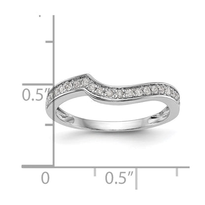 14K Weißgold Zweifarbiger Ring mit Rosé und 0,2 ct. Labor-Diamant VS/SI Ehering