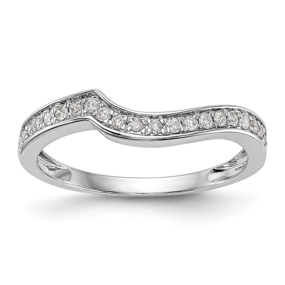 14K Weißgold Zweifarbiger Ring mit Rosé und 0,2 ct. Labor-Diamant VS/SI Ehering