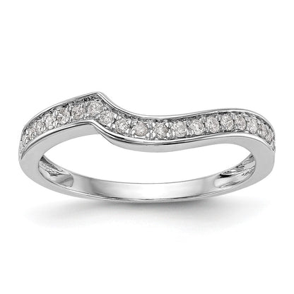 14K Weißgold Zweifarbiger Ring mit Rosé und 0,2 ct. Labor-Diamant VS/SI Ehering