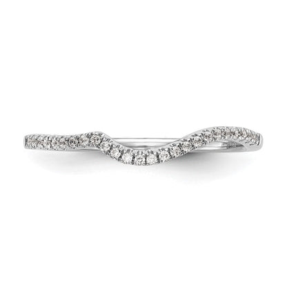 Trauring aus 14K Weißgold mit natürlichen Diamanten