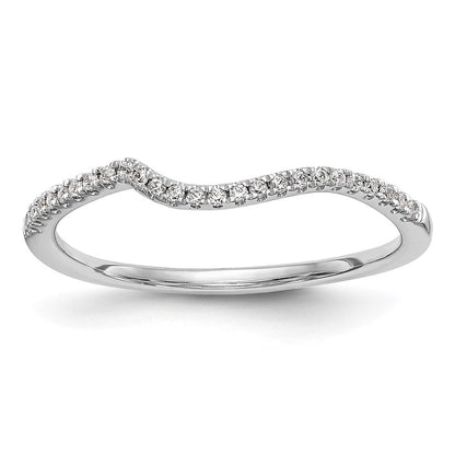 Trauring aus 14K Weißgold mit natürlichen Diamanten