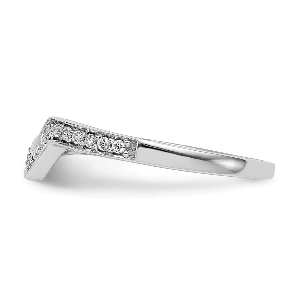 14K Weißgold Ehering mit natürlichen Diamanten