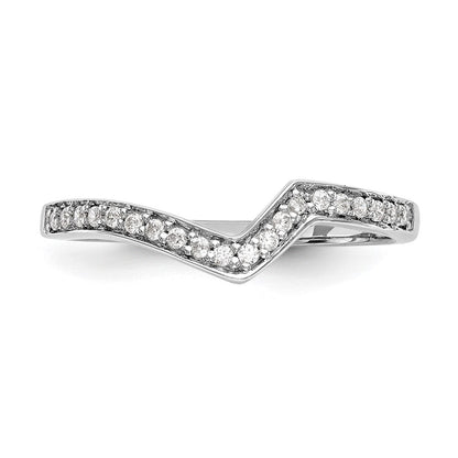 14K Weißgold Ehering mit natürlichen Diamanten