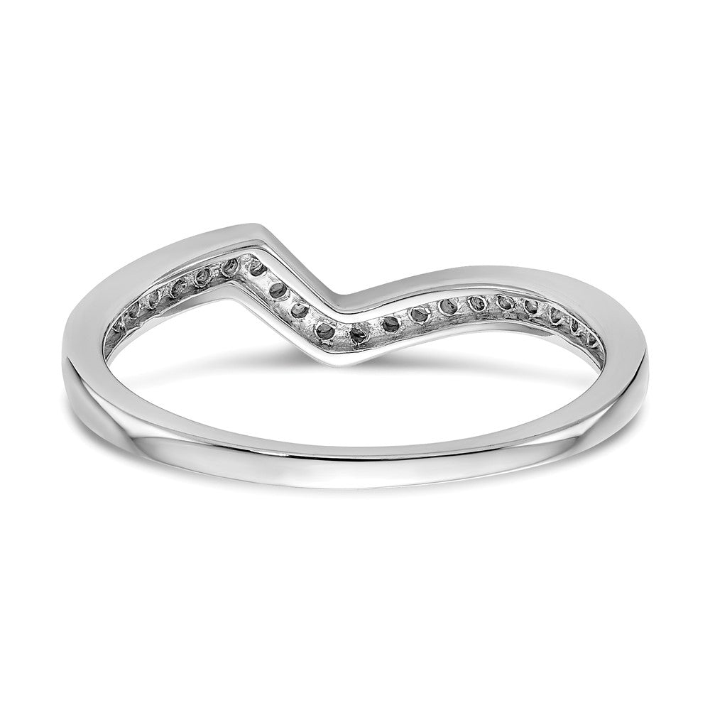14K Weißgold Ehering mit natürlichen Diamanten
