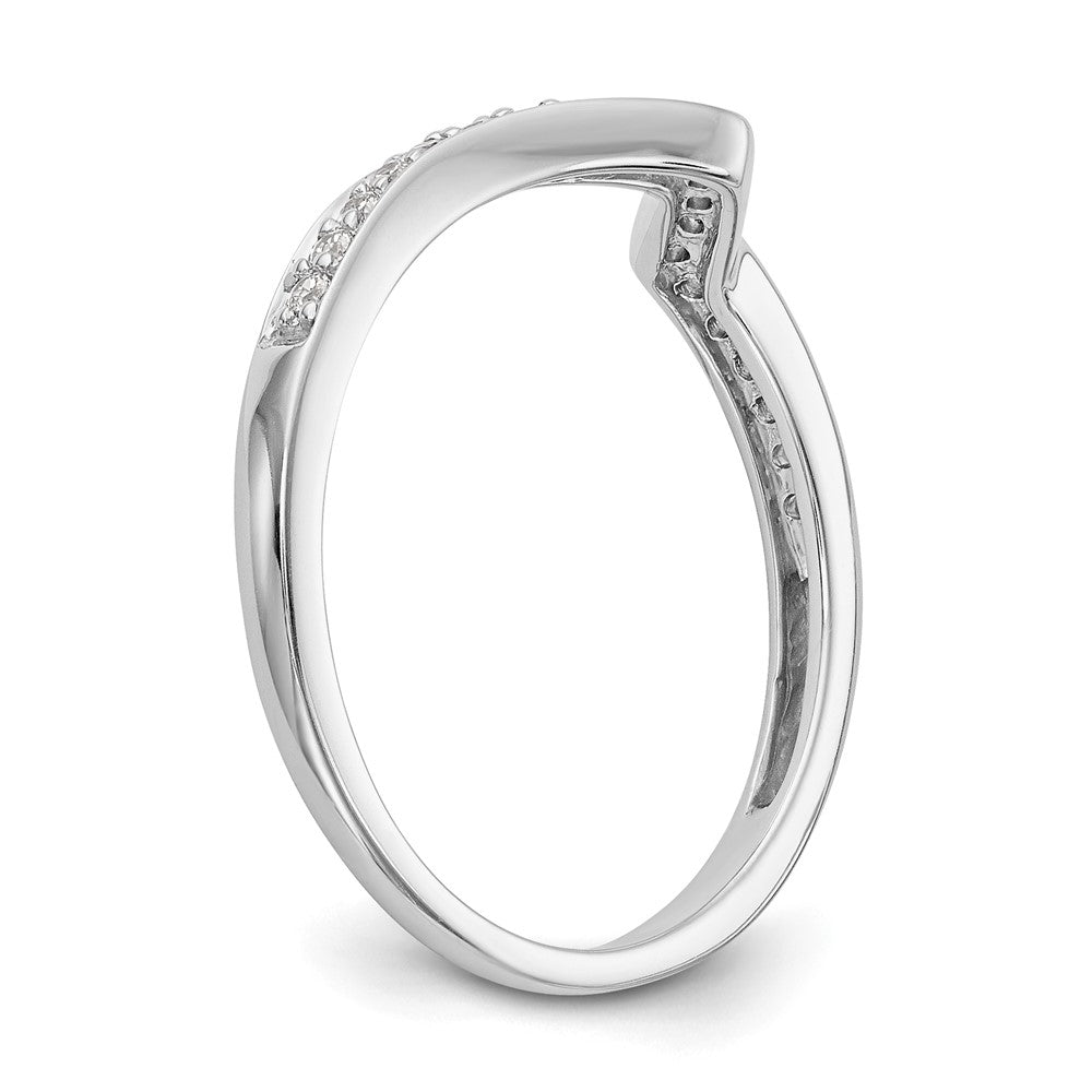 14K Weißgold Ehering mit natürlichen Diamanten