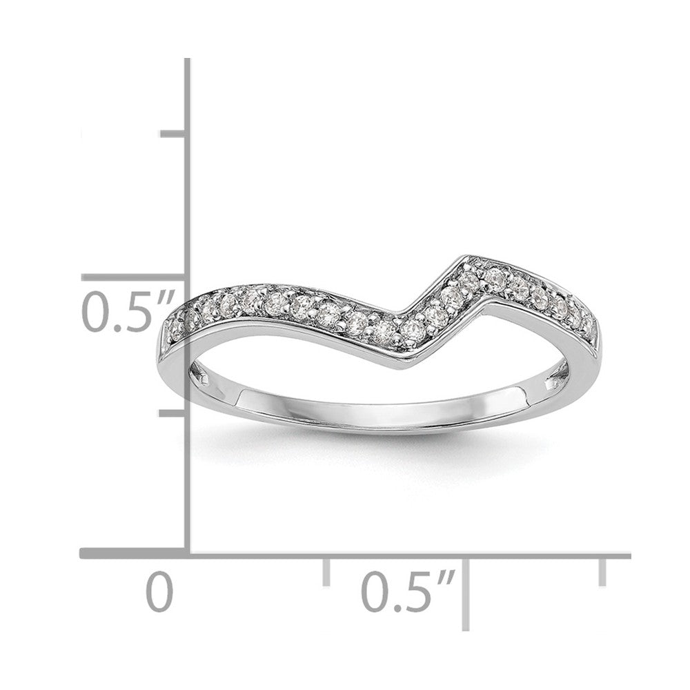 14K Weißgold Ehering mit natürlichen Diamanten