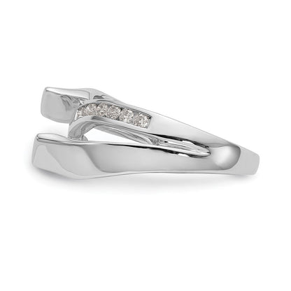 14K Weißgold Verlobungsring mit 0,2 ct. im Labor gezüchtetem Diamanten VS/SI+ G+, Halbfassung, Pavé-Fassung