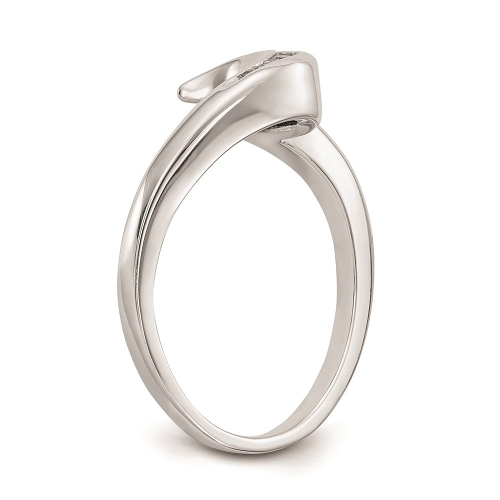 14K Weißgold Ehering mit natürlichen Diamanten