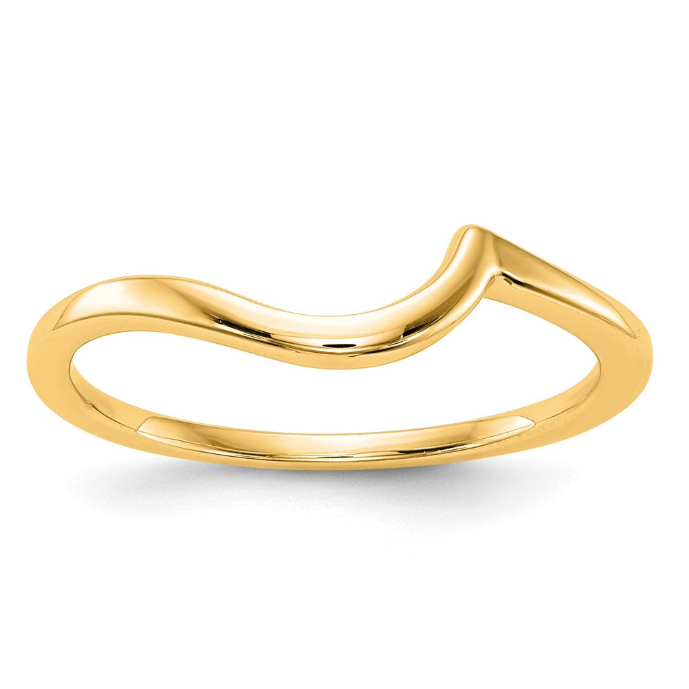 14K Gelbgold Poliert Contour Ehering