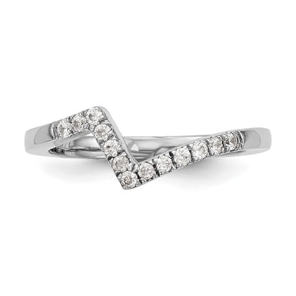 14K Weißgold Ehering mit natürlichen Diamanten