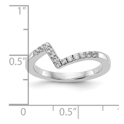 14K Weißgold Ehering mit natürlichen Diamanten