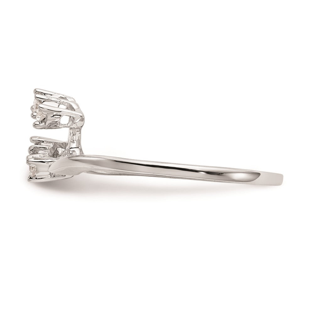 14K Weißgold Ehering mit natürlichen Diamanten