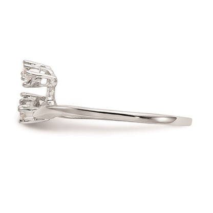 14K Weißgold Ehering mit natürlichen Diamanten