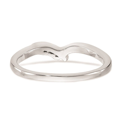 Trauring mit natürlichen Diamanten aus 14K Weißgold