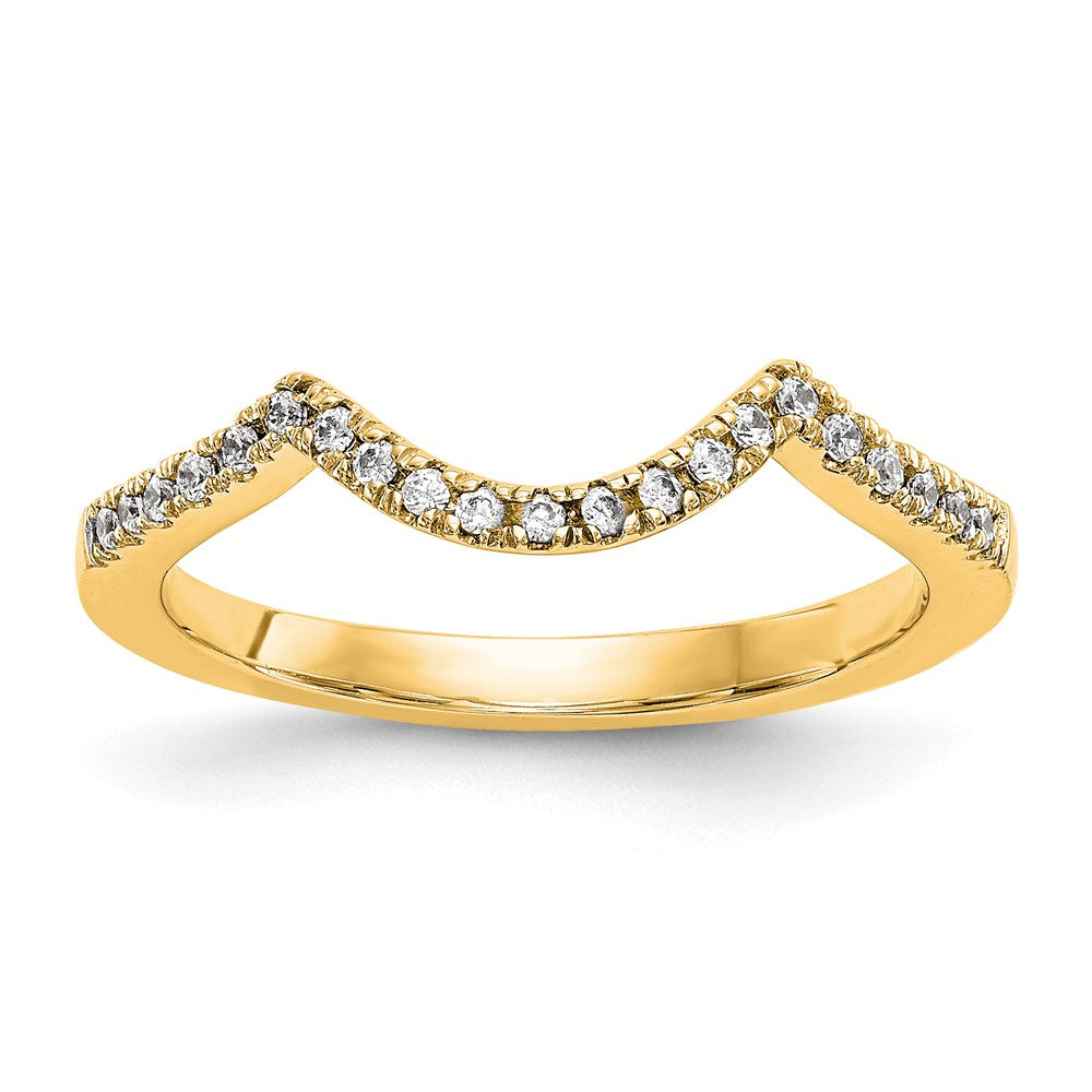 14K Gelbgold Eherring mit echten Diamanten