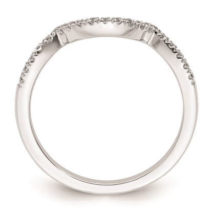 14K Weißgold Ehering mit natürlichen Diamanten