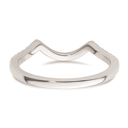 14K Weißgold Ehering mit natürlichen Diamanten
