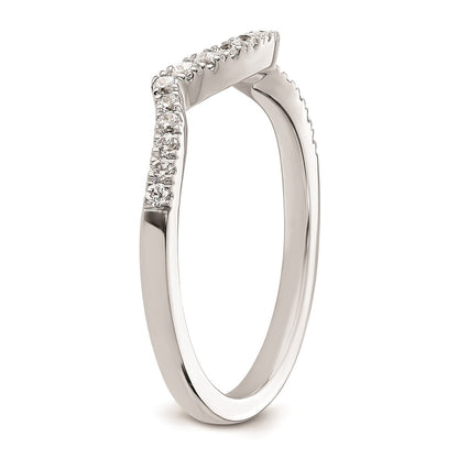 14K Weißgold Ehering mit natürlichen Diamanten