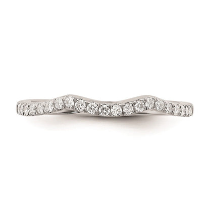 14K Weißgold Ehering mit natürlichen Diamanten