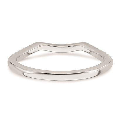 14K Weißgold Ehering mit natürlichen Diamanten