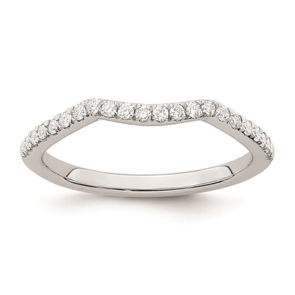 14K Weißgold Ehering mit natürlichen Diamanten