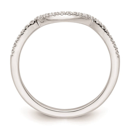 14K Weißgold Ehering mit natürlichen Diamanten