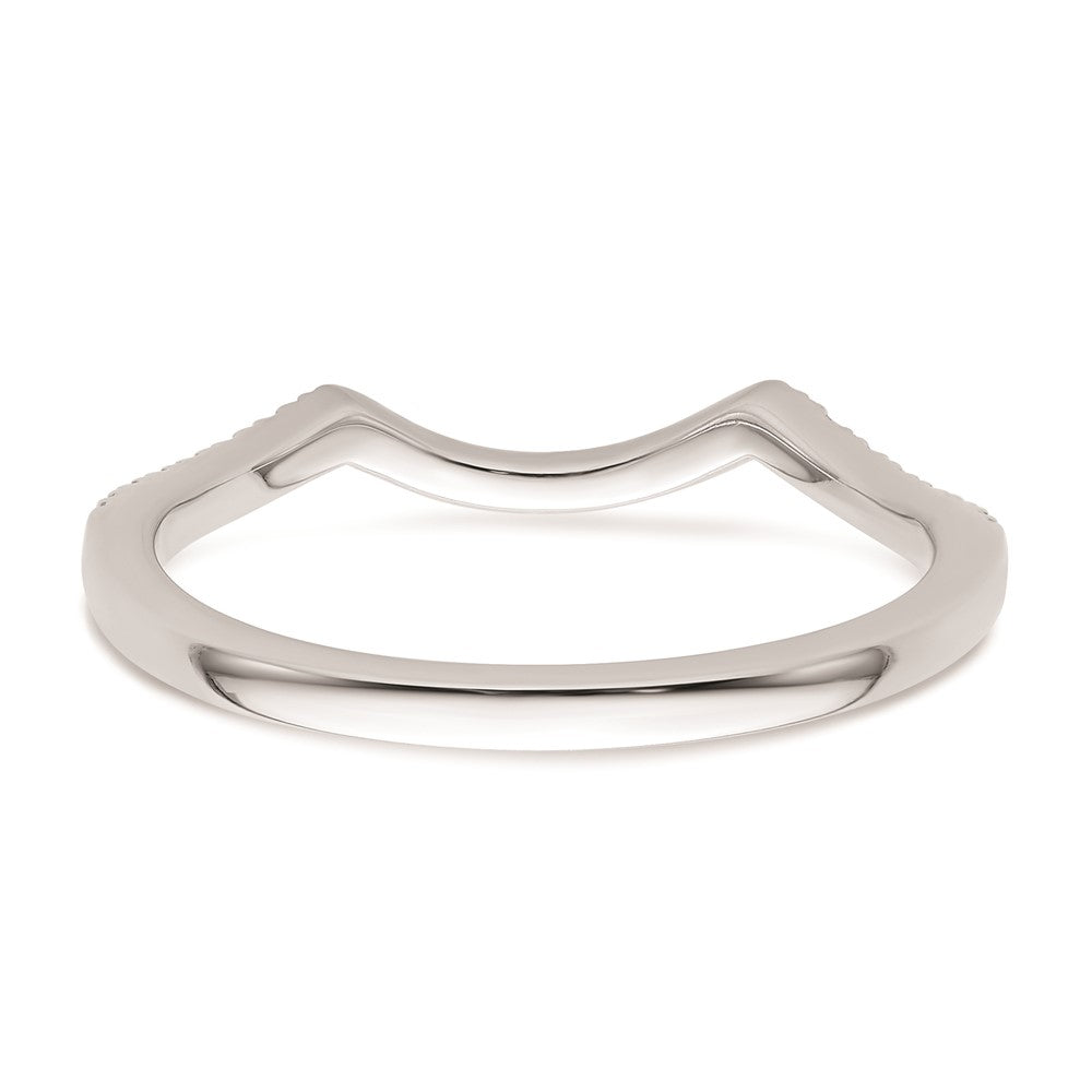 14K Weißgold Ehering mit natürlichen Diamanten