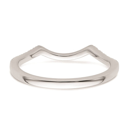14K Weißgold Ehering mit natürlichen Diamanten
