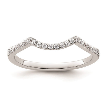 14K Weißgold Ehering mit natürlichen Diamanten