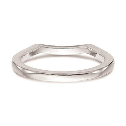 14K Weißgold Ehering mit natürlichen Diamanten
