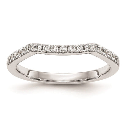 14K Weißgold Ehering mit natürlichen Diamanten