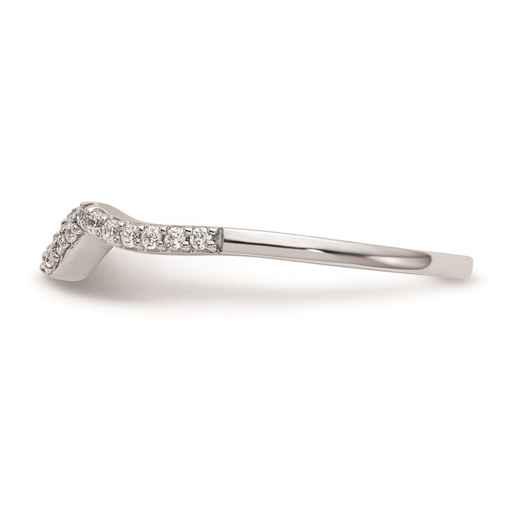 14K Weißgold Ehering mit natürlichen Diamanten