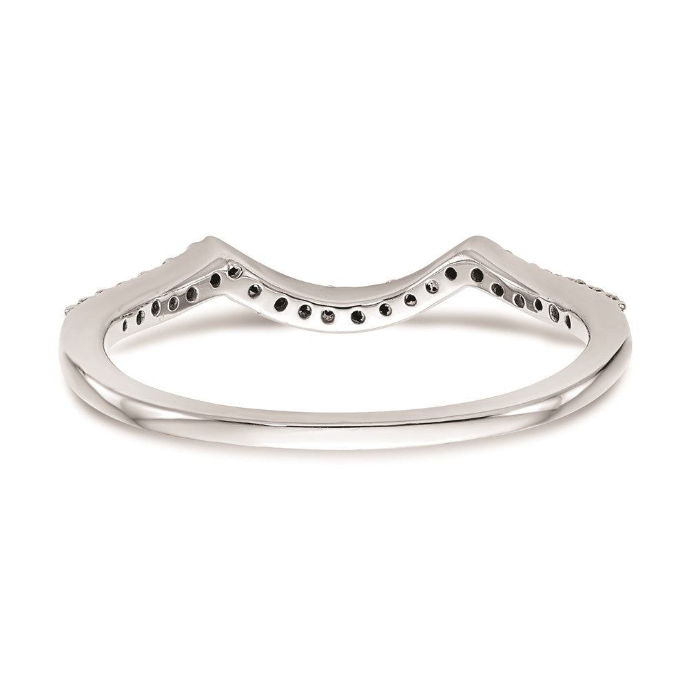 14K Weißgold Ehering mit natürlichen Diamanten