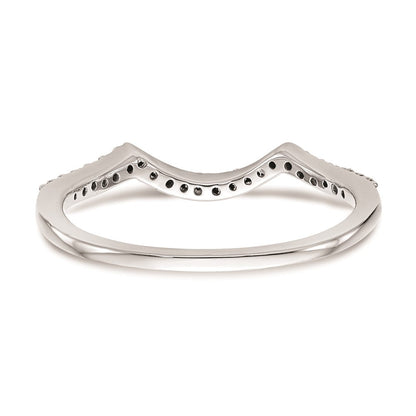 14K Weißgold Ehering mit natürlichen Diamanten