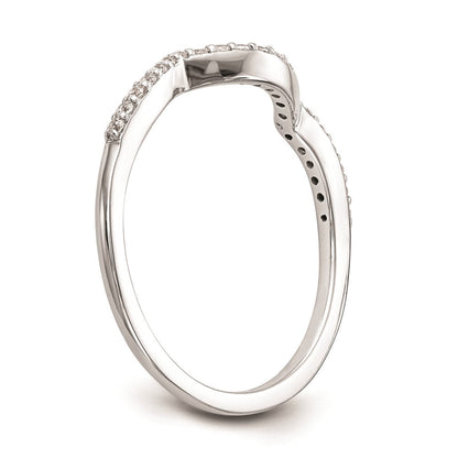 14K Weißgold Ehering mit natürlichen Diamanten