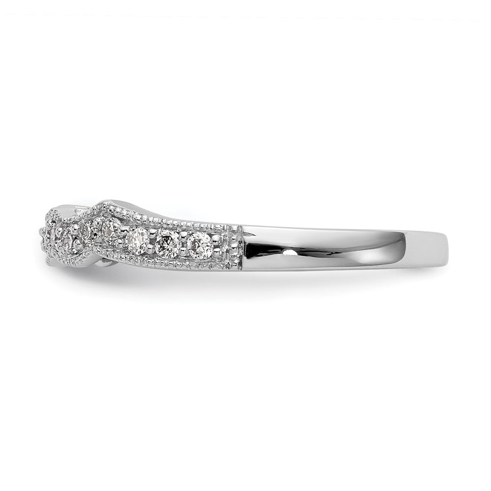 14K Weißgold Ehering mit im Labor gezüchteten Diamanten VS/SI+ G+