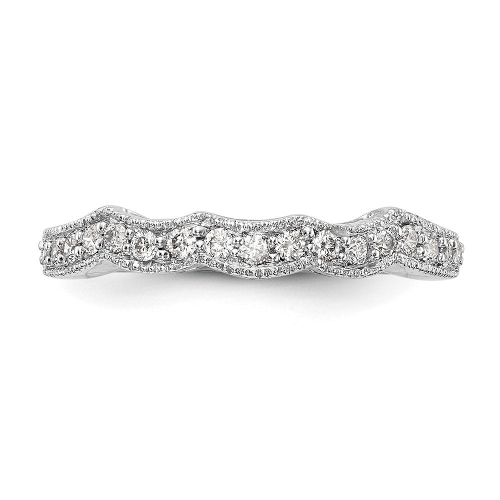 14K Weißgold Ehering mit im Labor gezüchteten Diamanten VS/SI+ G+