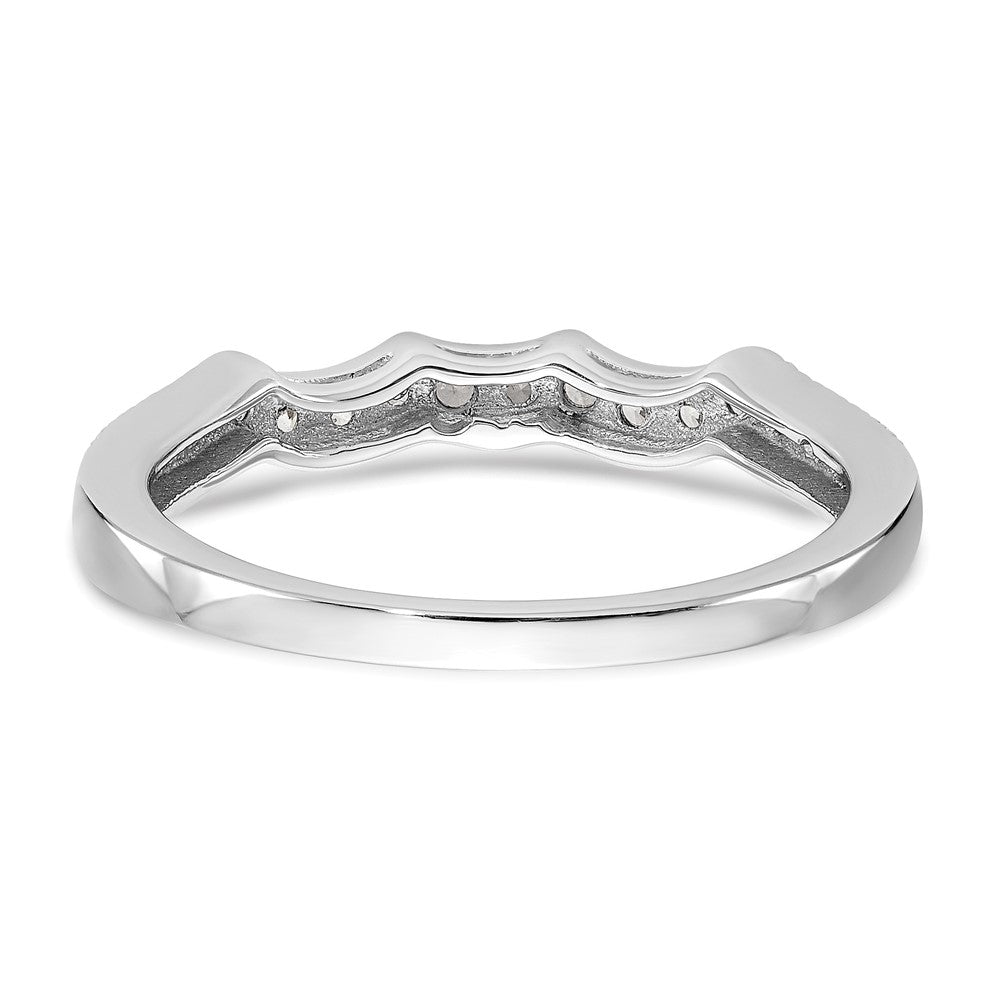 14K Weißgold Ehering mit im Labor gezüchteten Diamanten VS/SI+ G+