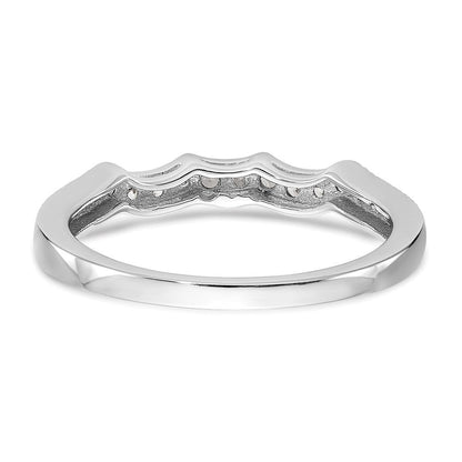 14K Weißgold Ehering mit im Labor gezüchteten Diamanten VS/SI+ G+