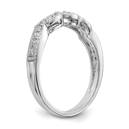 14K Weißgold Ehering mit im Labor gezüchteten Diamanten VS/SI+ G+